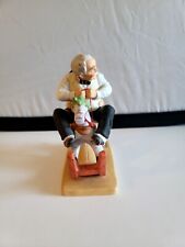 NORMA ROCKWELL, “Gramps at the reins with a Boy” Porcelain 