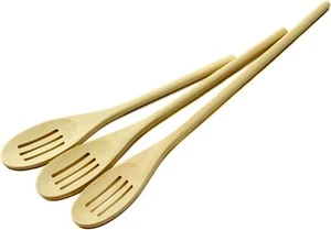 Chef Craft Select Maple Slotted Spoon Set, 10, 12, 14 inch, Natural - Picture 1 of 1