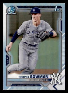 2021 Bowman Chrome Draft Refractors #BDC87 Cooper Bowman - Picture 1 of 2