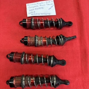 Arrma Kraton 6s BLX EXB Front Aluminum Shock Set Springs Cap Body ARA330848 - Picture 1 of 4