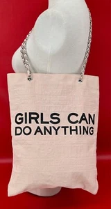 Mädchen Can Do Anything Zadig & Voltaire Parfums Kettenriemen rosa Canvas Tasche - Bild 1 von 14