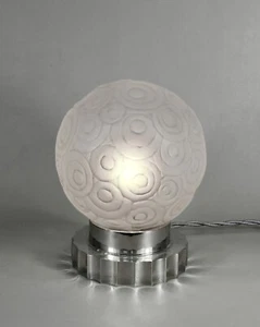 SABINO : FRENCH 1930 ART DECO LAMP #2 .. muller daum era 1925 France - Picture 1 of 10