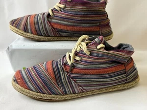 Toms Multicolor  Ankle  Shoes Women's Size  Espadrilles Blue Orange - Picture 1 of 7