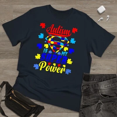 Autism is my Super Power Autism awareness T-shirt, Adult Kid Unisex Xmas Puzzle - Image 1 of 3