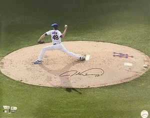 Jacob deGrom Autographed 16x20 - Pitching Off Mound - Picture 1 of 1