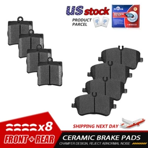 Front and Rear Ceramic Brake Pads Set for Mercedes-Benz C230 C240 SLK280 SLK300 - Picture 1 of 7