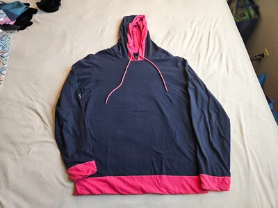 Men's Marc by Marc Jacobs Pink/Navy Hooded Tee Sz M - Image 1 of 3