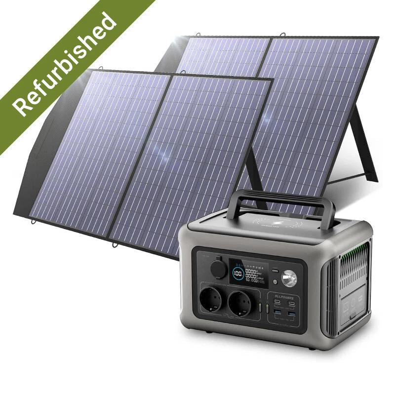 ALLPOWERS 600W Tragbare Powerstation mit Solarpanel Mobile Stromversorgung - Bild 1 von 4