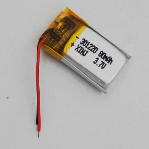 3.7V 80mAh 0.296Wh Li Battery 301220 Li-ion For Bluetooth telephone Headphones - Picture 1 of 4