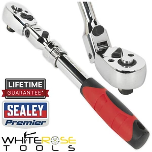 Llave de enchufe de mango de trinquete Sealey 72 dientes eje telescópico extensor de 3/8 - Imagen 1 de 4