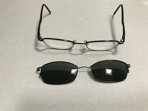 Pentax Magnetite 9917 Eyeglasses Sunglasses With Magnetic Clip On Combo - Picture 1 of 12