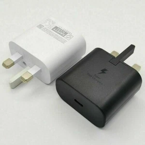 Genuine 25W Super Fast Charger Adapter Plug  For Samsung Galaxy Phones UK - Picture 1 of 1