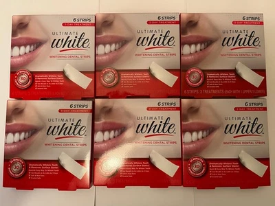 Ultimate White Whitening Dental Strips 36 Strips(6x6)30 Minute Express Treatment - Image 1 of 4