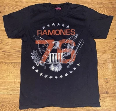 Camisa retro para hombre Ramones 1976 Tour con licencia oficial mediana Y2K Foto 1 de 4