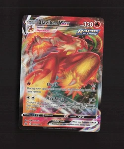 Tarjeta holográfica Pokémon Blaziken VMAX 021/198 Chilling Reign ultra rara casi nueva - Imagen 1 de 10