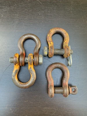 CROSBY LAUGHLIN  5/8" Rigging Clevis Shackle Lot Of 4 International Vintage - Image 1 of 4
