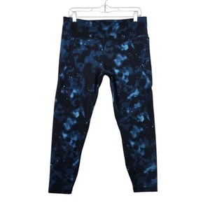 Sweaty Betty Power 7/8 Workout Leggings Blue Stars Print Size 12 US XL UK 44 EU - Picture 1 of 8
