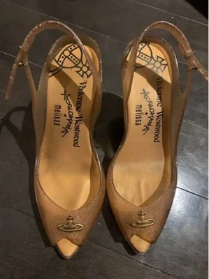 Vivienne Westwood Pumps Heel Brown Women's Size EU 38 US 8 Used Rare Japan - Image 1 of 4