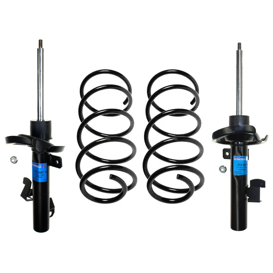 Sachs Front Suspension Struts & Lesjofors Coil Springs Kit for Volvo S40 V50 L5 - Image 1 of 1