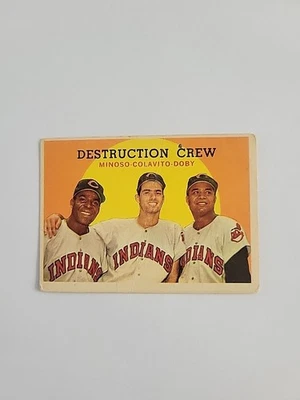 1959 Topps - Destruction Crew Larry Doby, Rocky Colavito, Minnie Minoso #166 - Image 1 of 2