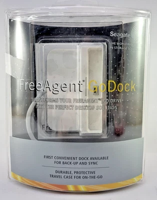 Seagate Free Agent Go Dock White with Travel Case - New Sealed - Image 1 of 4