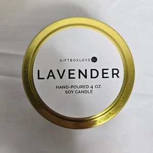 GiftBoxLove Lavender Hand-Poured 4oz Soy Candle - Picture 1 of 5