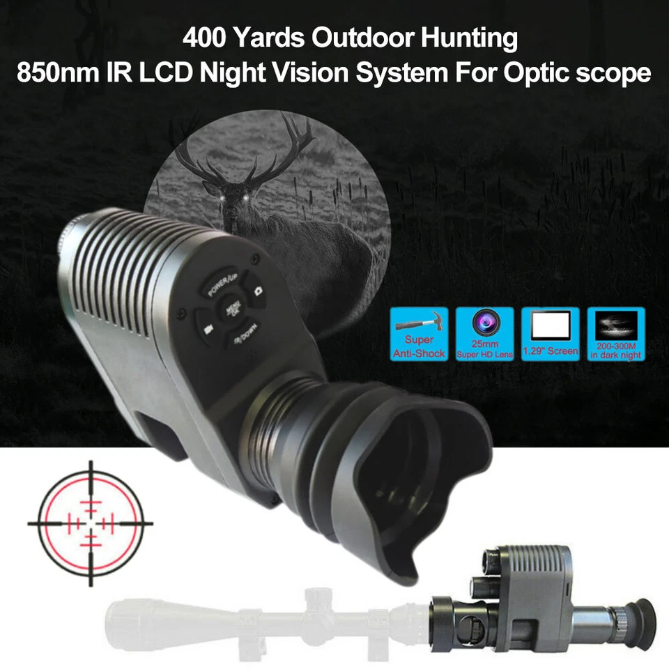 MARKENLOS Jagd Megaorei 3 720P 850nm Nachtsicht IR Infrarot Nachtsicht Umfang + 32GB Karte