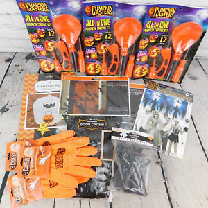 Large Halloween Party Lot - Pumpkin Masters Carving Tools, Gloves, Decorations