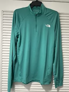 NUEVO Suéter Top The North Face Para Hombre WANDER 1/4 con Cremallera - Pequeño - Turquesa/Verde 🙂 - Imagen 1 de 4
