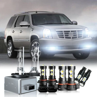 Kit de lâmpadas LED/HID para faróis Cadillac Escalade 2007-14 neblina para direção - Imagem 1 de 4