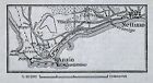 ANZIO + NETTUNO, alter Stadtplan, datiert 1896