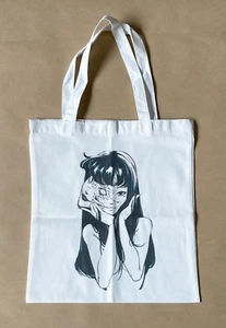 Junji Ito's - "Tomie" Two Face Canvas Tote Bag NEW! - Picture 1 of 6