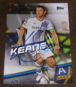 ROBBIE KEANE SIGNED 2016 TOPPS CARD #50 MLS SOCCER LOS ANGELES GALAXY - Picture 1 of 1