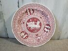 Spode Plate Archive Collection Traditions Series Cranberry Red "Greek" England