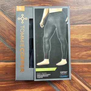 Tommie Copper Men's Vitality Fast Tights Black SZ Sm 27/29" Msrp $79.50 NIB - Picture 1 of 5
