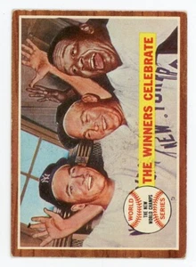 Vintage Baseball 1961 World Series - The Winners Celebrate 1962 Topps #237 Card - Picture 1 of 2
