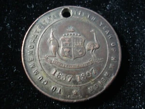 Medal Queen Victoria 1897 60th year of reign Australian commemorative (SA02) - Bild 1 von 2