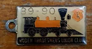 Woden Tradesmen's Union Club Badge • 1989-90 • Train - Picture 1 of 2