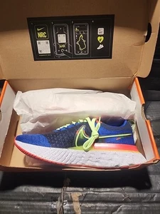 Scarpe Nike React Infinity Run Flyknit 2 KA da uomo taglia 8,5 15 rosso grigio CZ3602-400 - Foto 1 di 5