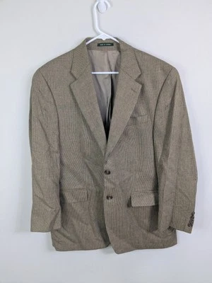 Blazer Lauren Ralph Lauren Para Hombre 44R Marrón Seda Sencillo Pecho Foto 1 de 4
