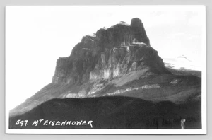 RPPC Mt. Foto postal sin publicar de Eisenhower Canadá - Imagen 1 de 2