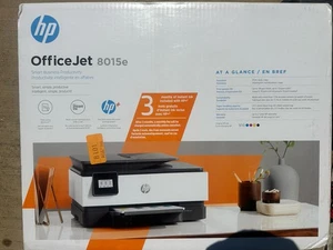 HP OfficeJet 8015e All-in-One Printer w/ HP+ Instant ink **BRAND NEW** - Picture 1 of 2