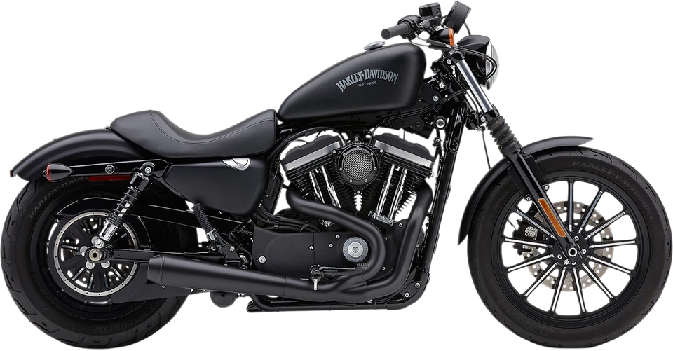 Cobra El Diablo 2-into-1 Exhaust Harley Sportster 2007-2013 Black Pipe Foto 1 de 1