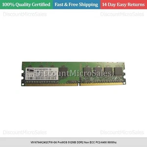 V916764K24QCFW-G6 ProMOS 512MB DDR2 Non ECC PC2-6400 800Mhz - Picture 1 of 1
