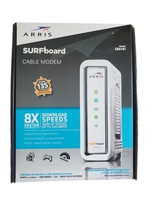 ARRIS SURFboard SB6141 Modem 400 Series 8x4 DOCSIS 3.0 343 Mbps Open Box Works - Picture 1 of 13