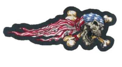 NOVO ADESIVO DIREITO CAVEIRA EUA AMEAÇA LETAL 2,5"x6" ST31037 MINI MOTOCICLETA MOTOCICLISTA - Imagem 1 de 4