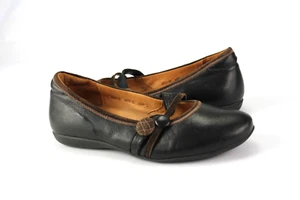 Think Gr.40 Damen Halbschuhe Ballerinas Slipper Loafers Leder Schwarz TOP H 337 - Bild 1 von 5