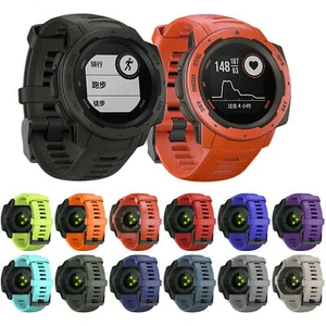 Pour montre Garmin instinct bracelet de remplacement en silicone bracelet de ... - Picture 1 of 25