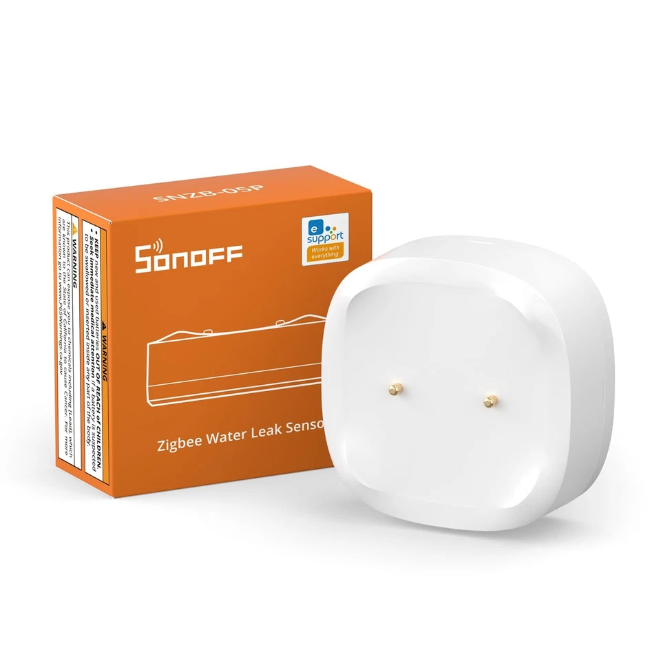 SONOFF SNZB-05P Zigbee Smart Water Leak Sensor Leaking &Dripping Detection Alert