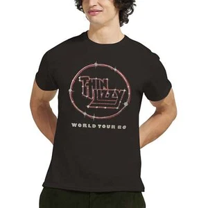 T-Shirt Thin Lizzy Chinatown Tour UK Dates Schwergewicht Unisex Rundhalsausschnitt - Bild 1 von 15